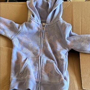 Kids Blue Patterned Hoodie